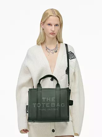 MARC JACOBS | Sac en cuir - Cabas THE MEDIUM TOTE LEATHER | dunkelgrün